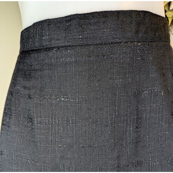 Norton McNaughton Vintage Pencil Skirt Size 10 Flax Linen Blend Classic Career - Picture 5 of 12
